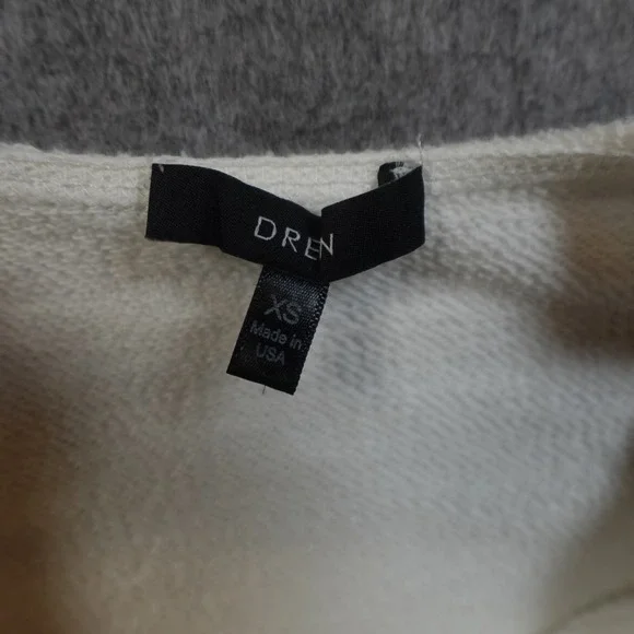 Drew Cardigan Womens Extra Small White Knit Cotton Open Front Sweater Casual - Picture 2 of 9